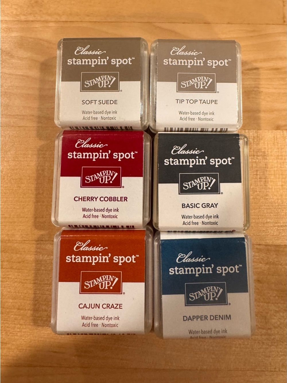 Lot of 6 Classic stampin spot- all unopened